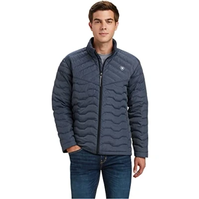 Image of ARIAT Mens Ideal Down Jacket Charcoal Heather Size XL