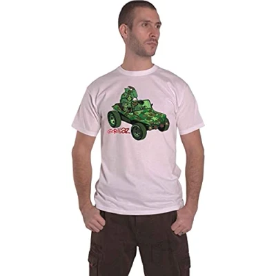 Image of Gorillaz &#039;Green Jeep&#039; (White) T Shirt (Medium)