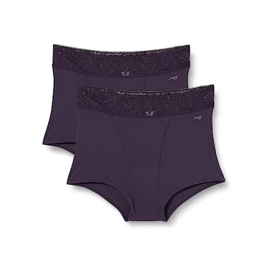 Image of Sloggi Women&#039;s Period Panties Short Medium 2P, Blueberry, L