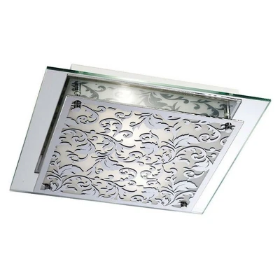 Image of Roveta Flush Ceiling/Wall Lamp 2 Light E27 Polished Chrome