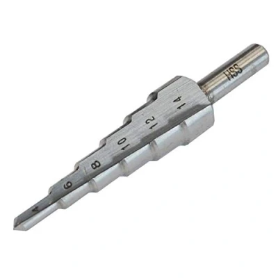 Image of Faithfull FAISD412 HSS Cone Step Drills 4 14mm x 2mm