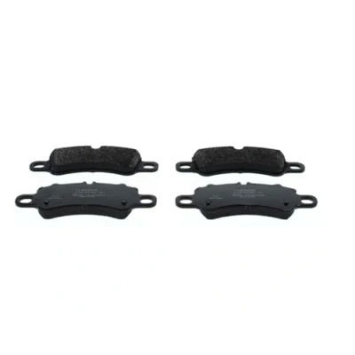 Image of 992698075F, 9P1698151A, 9P1698151B Brake pad set BOSCH 0 986 424 847 Low Metallic PORSCHE: 911 Coupe, 718 Cayman Boxster Convertible