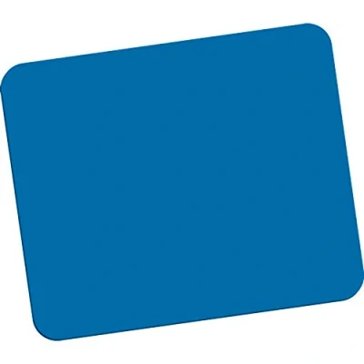 Image of Fellowes Mouse Mat with Non Slip Rubber Base Solid Colour Pad Suitable for Both Optical and Laser Mice 186 x 224 6mm Blue