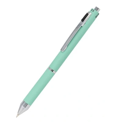 Image of Online multipen 4 in 1 Mint Multicolour Ballpoint Pen &amp; Pencil Multifunctional Metal 3 Points Blue, Black, and red, Mechanical Lead incl. Rubber