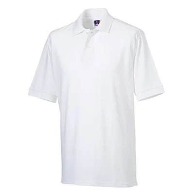 Image of Russell Europe Classic Cotton Pique Polo White* L