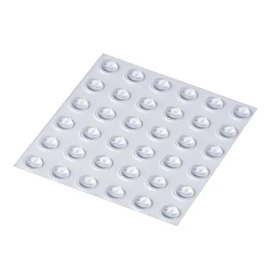 Image of Happy Bananas Mini Self Adhesive Flat Topped Bumper Pads Stops Rubber Feet for Coasters, Glass, Ceramics, Crafts 8mm x 3mm (36, Clear)