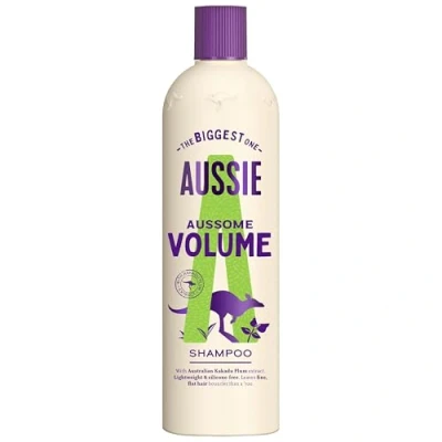 Image of Aussie Aussome Volume Shampoo, Lightweight Vegan Formula, Brings Fullness &amp; Bounce Back To Fine Flat Hair, With Kakadu Plum Extract, Silicone Free, Cruelty 675ml