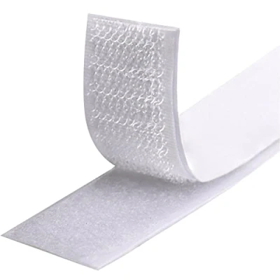 Image of Hook and Loop Strip Tape,8M Double Sided Sticky Tape,Self Adhesive Back Fastening Tape 20mm Wide (White)