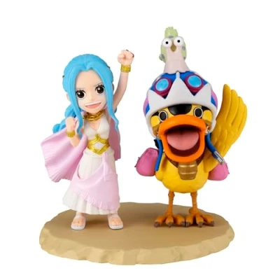 Image of Banpresto Nefeltari VIVI &amp; Karoo One Piece Action Figure, World Collectable Log Stories 7 cm, Multicolor BP89559P