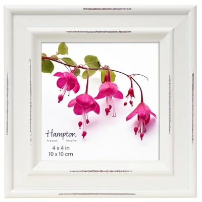 Image of inspire By Hampton PALOMA 4x4 (10x10cm) White Square Picture Photo Frame Glass IBH PAL301944W
