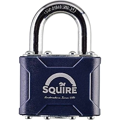 Image of Henry Squire Stronglock Laminated Open Shackle 4 Pin Double Locking Padlock, 44 mm (Length)