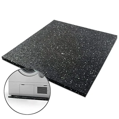 Image of KARAT Anti Vibration Mat 60 x cm for Washing Machines and Dryers Non Slip Rubber with Excellent Dampening, Oil Dirt Resistant, Ideal Wet Rooms (1 cm)