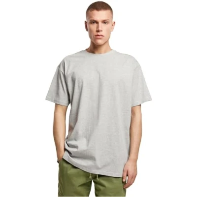 Image of Build Your Brand Men&#039;s Heavy Oversize tee T Shirt, Sand, M
