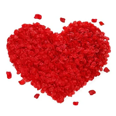 Image of FYSL 1000 Pieces Red Rose Petals Artificial for Wedding Party Decoration and Romantic Atmosphere Valentine&#039;s Day