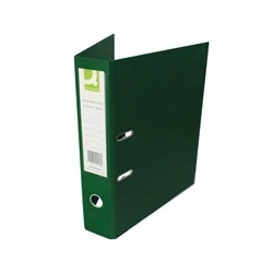 Image of Q Connect Lever Arch File Polyprop Foolscap Green Pk 10 KF20028