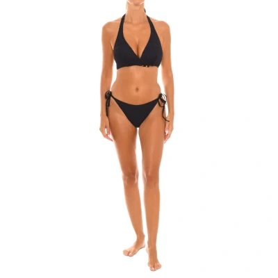 Image of Teleno Womenss wireless halter bikini EB0261B Black Size 40B