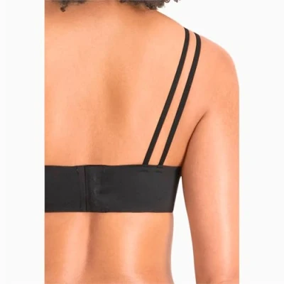 Image of PUMA Women&#039;s medium support active bra, black, 32C/D