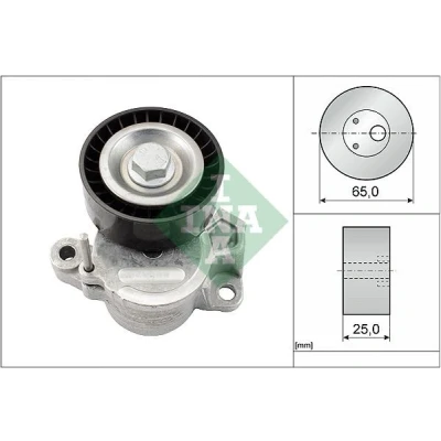 Image of 04B903315 Tensioner Lever, V ribbed belt INA 534 0625 10 65mm 25mm SEAT: Ibiza 4, VOLKSWAGEN: Polo Hatchback, SKODA: Fabia III Hatchback