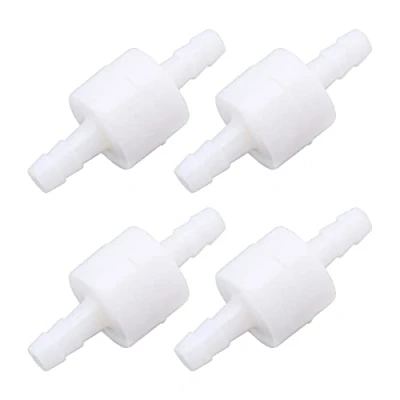 Image of Be In Your Mind 4Pcs 6mm One Way Check Valve Air Water Gas Plastic Non Return for Treatment Purification