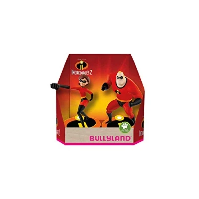 Image of Bullyland 13288 ? Walt Disney The Incredible 2 Mr. and Elastigirl Lovingly Hand Painted Figures, PVC for Boys Girls Imaginative Play