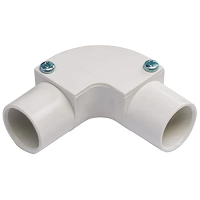 Image of 5 x 20mm White Pvc Conduit Inspection Elbow Bend