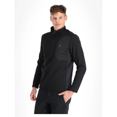 Image of Spyder, Men, BANDIT 1/2 ZIP, Black, S