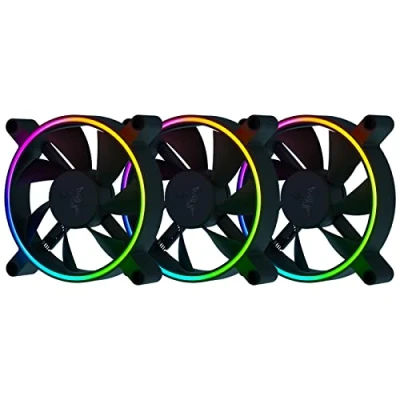Image of Razer Kunai Hydraulic 120MM aRGB PC Fan: Quiet, Powerful Fans PWM Fan Controller Support &amp; Connect Up to 8 Powered by Chroma RGB 3