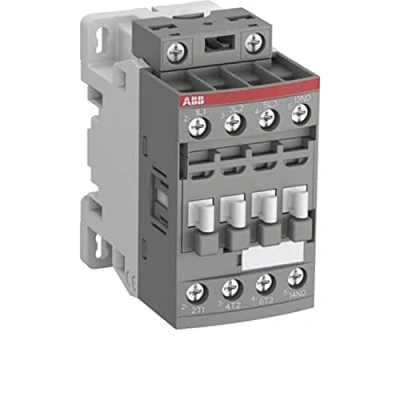 Image of Contact Block, Model AFC09 30 10 80, 3 Main Contacts NO and 1 Auxiliary NO, 220 230V 50Hz 230 240V 60Hz, Grey, 7.7 x 4.5 8.6 cm (Reference: 1SBL101010 cm)