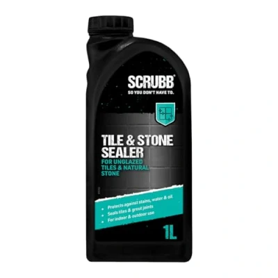 Image of SCRUBB Tile &amp; Natural Stone Sealer, Protectant, Easy to Use, Multisurface Application, Creates Protective Barrier, 1Ltr
