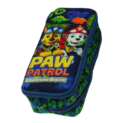 Image of OM SUPPLIES Paw Patrol Iconic TV Cartoon Characters Pencil Case with 2 compartments for Kids Childrens Character Back to School Gift (Paw Patrol)