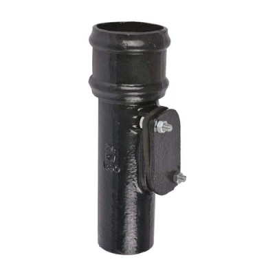 Image of Saint Gobain Classical Plus Cast Iron Downpipe Access Pipe without Ears 75mm Black Pam Building Products
