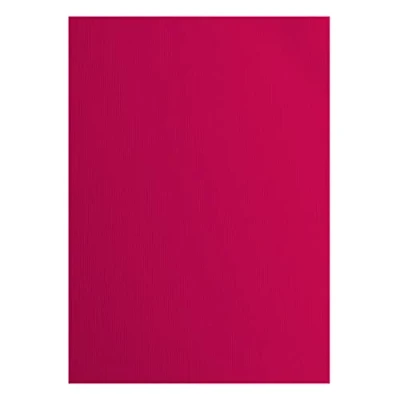 Image of Florence Cardstock Textured Coloured Card Making Supplies A4 Pink 10 Sheets Paper for Scrapbooking, Making, Die Cutting and Crafts 216 GSM Raspberry