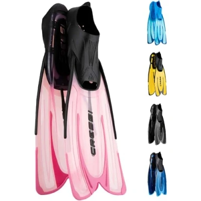 Image of Cressi Unisex&#039;s Agua Fins for Diving and Snorkeling, Pink, 39/40 (5/6)