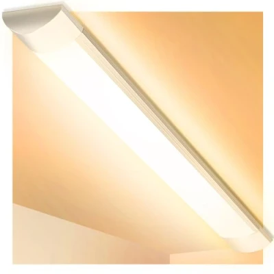 Image of Viugreum 3ft LED Batten Light, Ceiling Tube 3200K Warm White, 230V, 30W, 3600 Lumen, 130 Beam Angle, Light for Office, Living Room, Bathroom, Kitchen, Garage, Warehouse