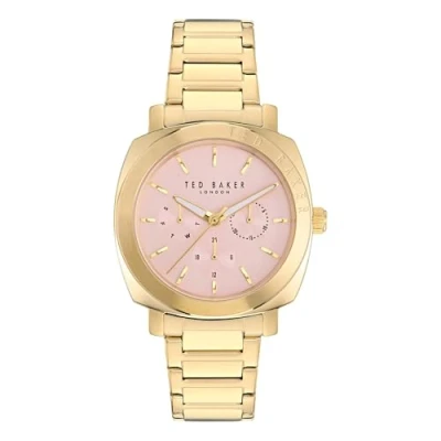 Image of Ted Baker Ladies Stainless Steel Yellow Gold Bracelet Watch (Model: BKPRBF3019I)