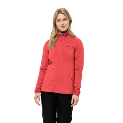 Image of Jack Wolfskin Women&#039;s Baiselberg Fz W Fleece Jacket, Vibrant red, S