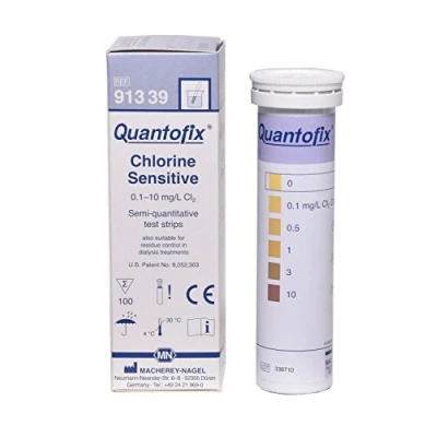 Image of Quantofix 1188317 Chlorine Sensitive Reagent Test Strips for testing total chlorine, CE Marked (Pack of 100)
