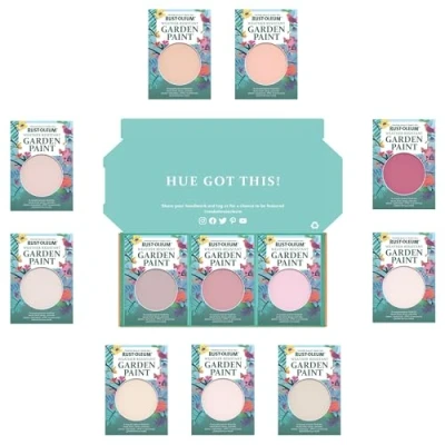 Image of Rust Oleum Garden Paint in Gloss Finish Sweet Pinks Tester Box