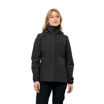Image of Jack Wolfskin Stormy Point Waterproof jacket, Women&#039;s, Size: Medium, Black