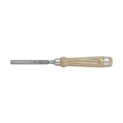 Image of Högert Technik Wood Chisel 12 mm with Wooden Handle Length: 14 cm Flat for Woodworking Handle/Wood Chisel/Carving Tool Carving