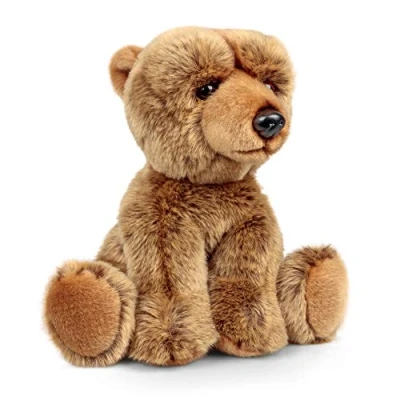 Image of Animigos World of Nature 28cm Plush Grizzly Bear Soft Toy