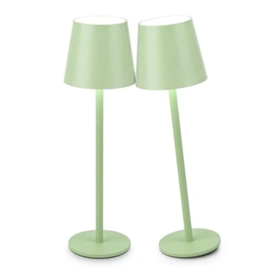 Image of Faithorse Cordless Table Lamp 2 Pack, 5200mAh Battery Operated Lamps IP54 Waterproof Desk with 3 Color Modes Rechargeable Night Light Touch Control Bedside for Bedroom(Grass Green)