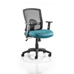Image of Portland Task Operator Bespoke Colour Airmesh Seat Maringa Teal