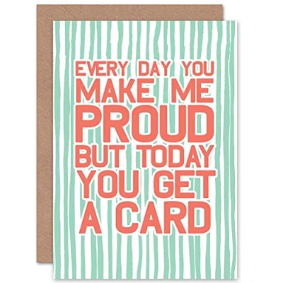 Image of Wee Blue Coo CARD GREETING MAKE ME PROUD EVERY DAY