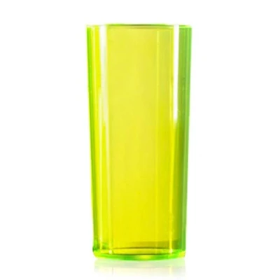 Image of Econ Polystyrene HiBall Tumblers CE Neon Yellow 10oz / 284ml Case of 48 Reusable Plastic Glasses