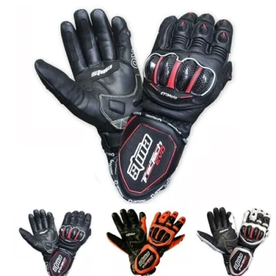 Image of D MOTO Motorcycle Motorbike Leather Gloves Waterproof Winter CE Apporved Road Racing, Cycling, Climbing, Motocross (Black, XXL)