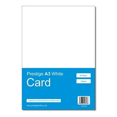 Image of Prestige A3 White Craft Card 220gsm 25 Sheets
