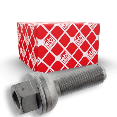 Image of 1126877 Wheel Bolt FEBI BILSTEIN 46646 M14 x 1,5 Ball seat A/G 34mm 10.9 for light alloy rims, Steel rims 19 Male Hex VOLKSWAGEN: Sharan I