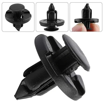 Image of Aramox Interior Bumper Clips,OE: 01553 09321/01553 2DR9A Plastic Mud Guard Trim Clips Fastener Kit (100PCS)