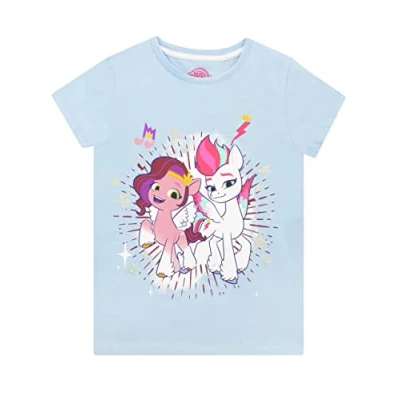 Image of My Little Pony Girls T Shirt Blue 10 11 Years